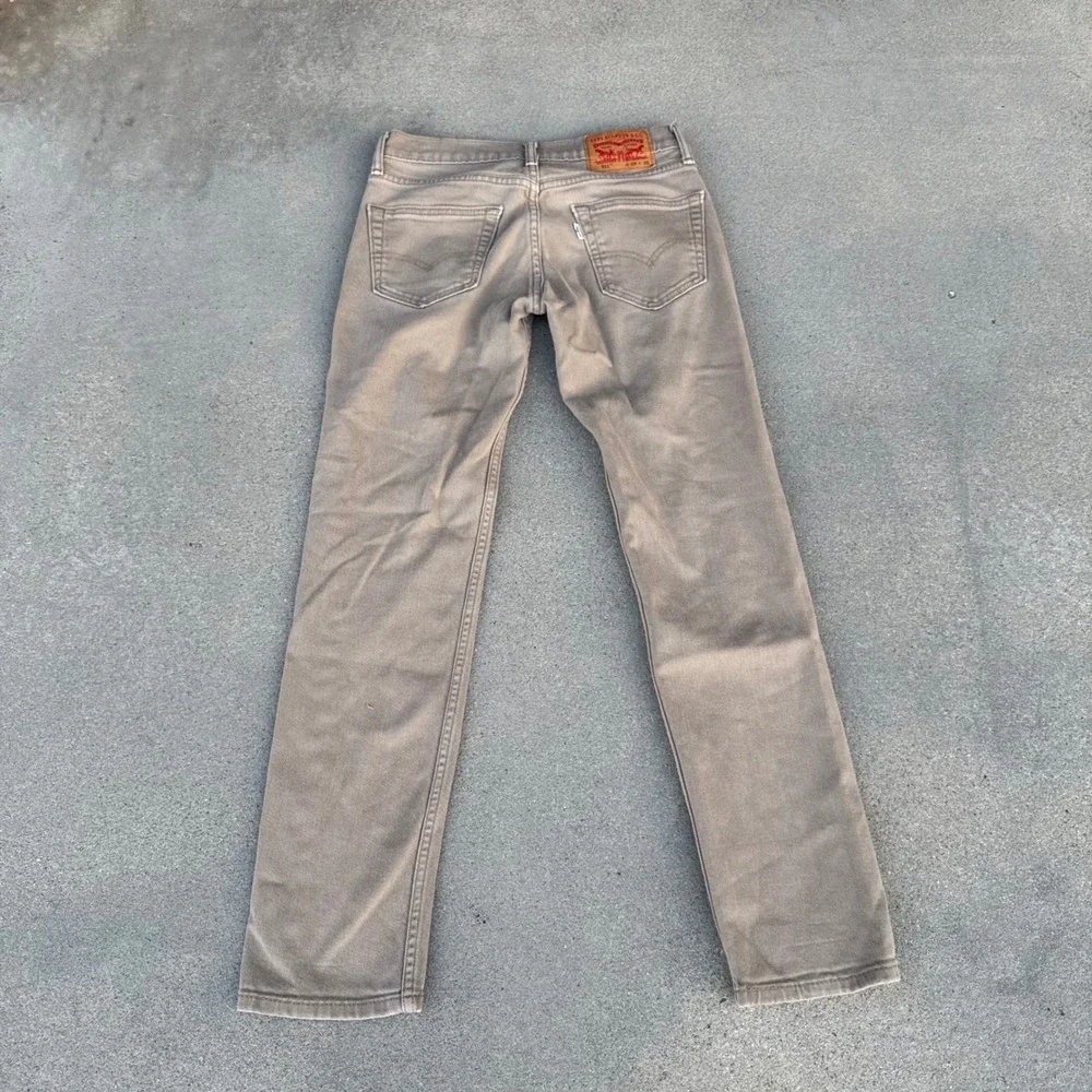 Levi's 511 Slim Fit Tan Khaki Denim Pants Men 29x32